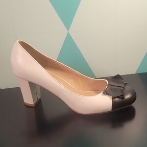Elegant Black and White Women's Heels